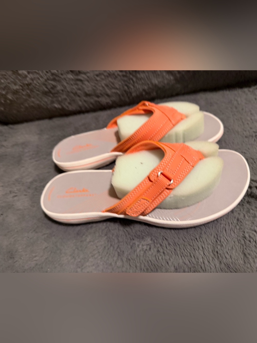 Clarks tangerine Thong Sandals for Women